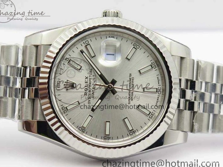 Good Copy Rolex Watches 1:1 DateJust Bracelet Silver MoistureWicking Stick Edition On Jubilee Markers Best 228238 A Dial 3511 SS Noob 1230